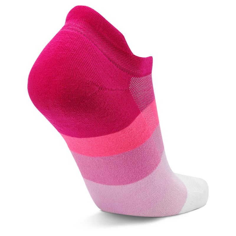 BALEGA No Show Hidden Comfort Socks - Neon Pink/White - Ultra Soft, Breathable & Anti-Slip for Running, Yoga & Everyday Wear