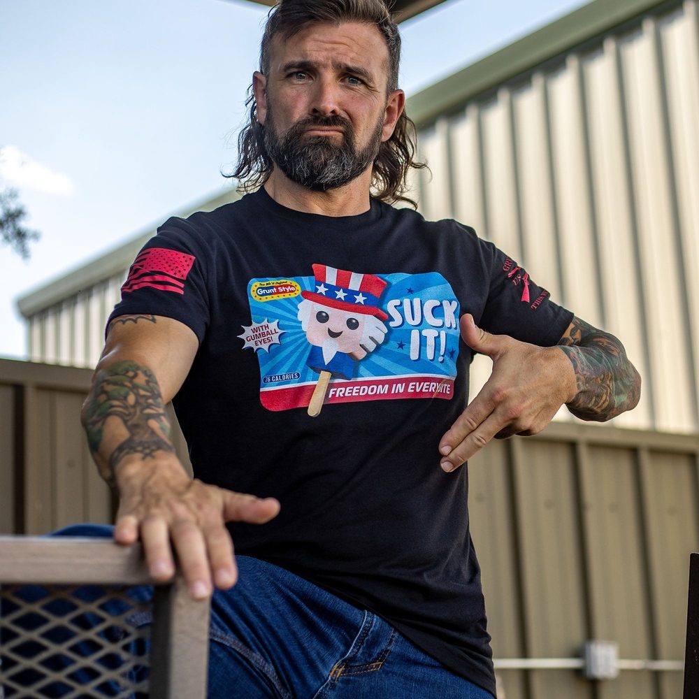 Funny 'Suck It' Black T-Shirt for Men & Women - Perfect for Parties, Gifts, and Casual Wear