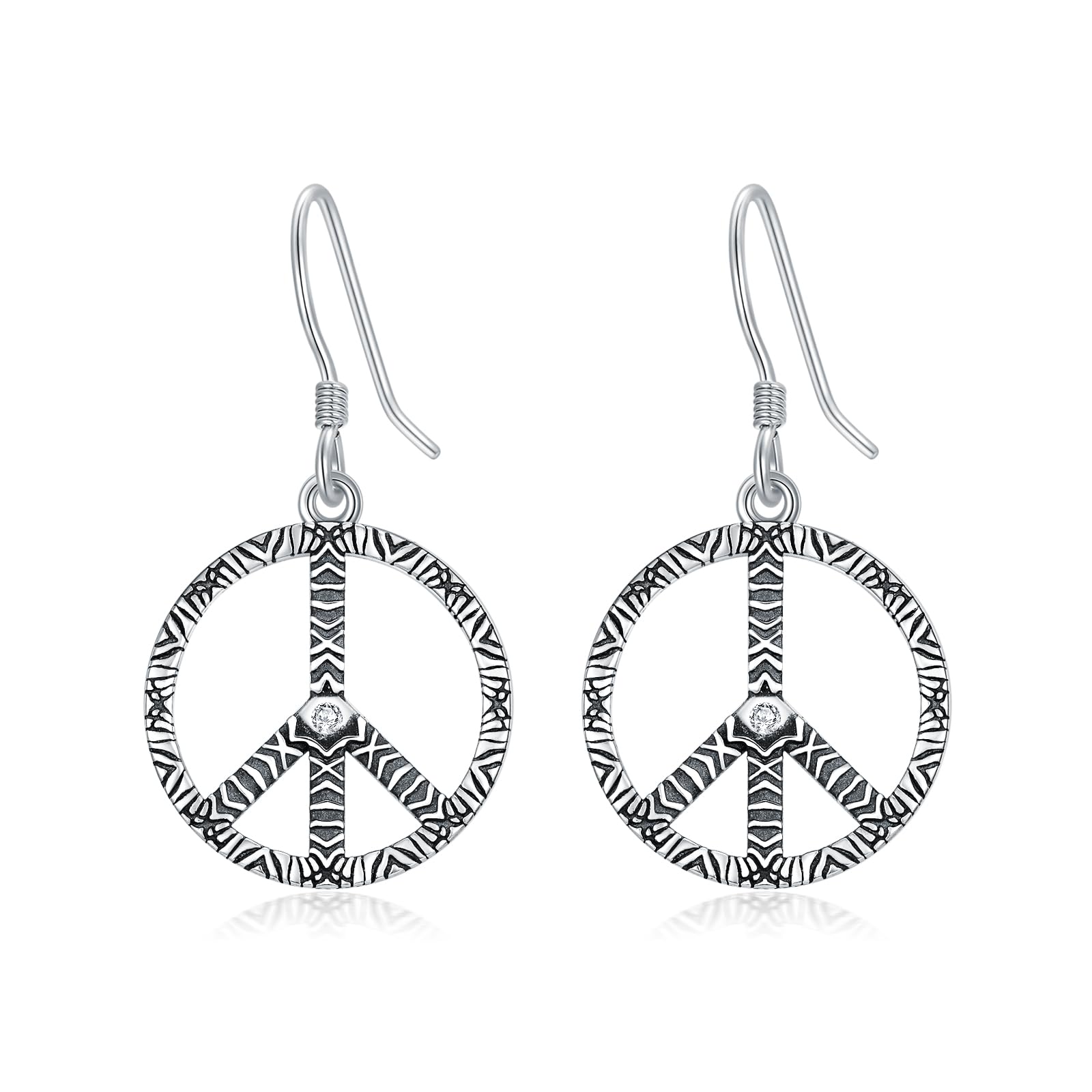 925 Sterling Silver Diamond Earrings for Women - Peace Axolotl, Rose Snake, Beach Wave, Sunflower, Bee & Hummingbird Claddagh Stud Earrings | Elegant Jewelry Gift for Mom, Wife, Sister & Friend | Perfect for Weddings, Anniversaries & Everyday Wear