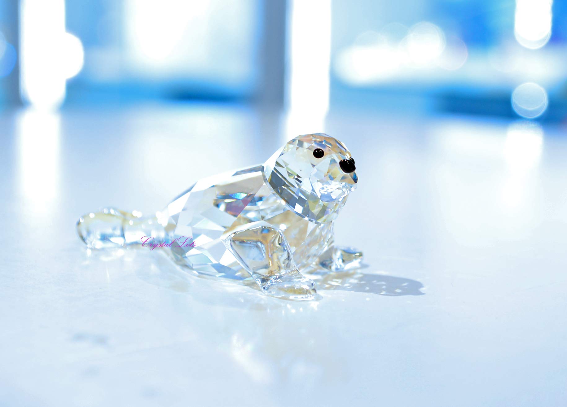 Swarovski Crystal Baby Seal Figurine - Limited Edition 2012 Collectible | Perfect for Gifts, Home Decor, and Crystal Collections