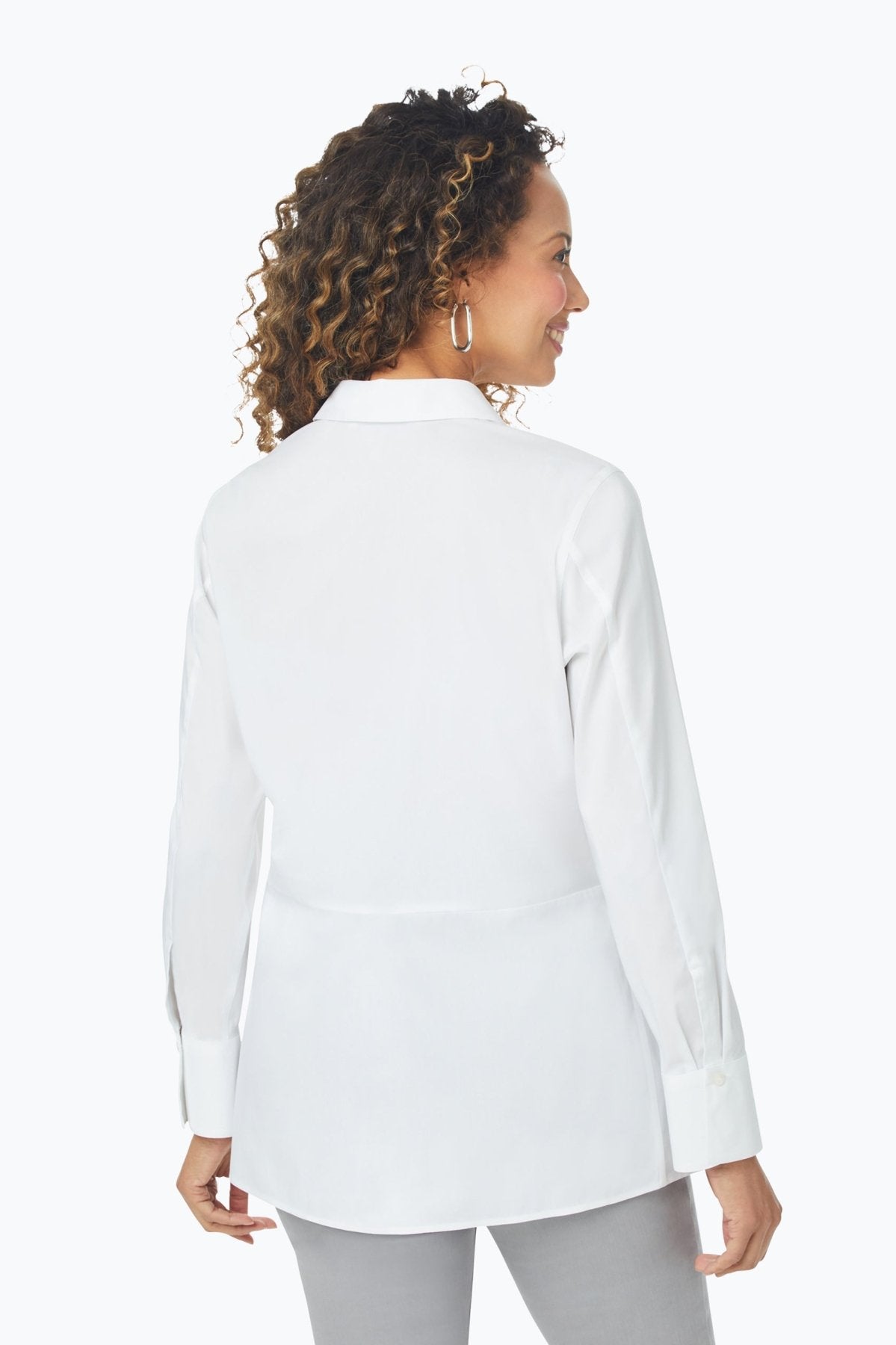 Pippa No Iron Stretch Long Sleeve Shirt for Women - Wrinkle-Free Comfort Fit Blouse for Office, Travel & Everyday Wear