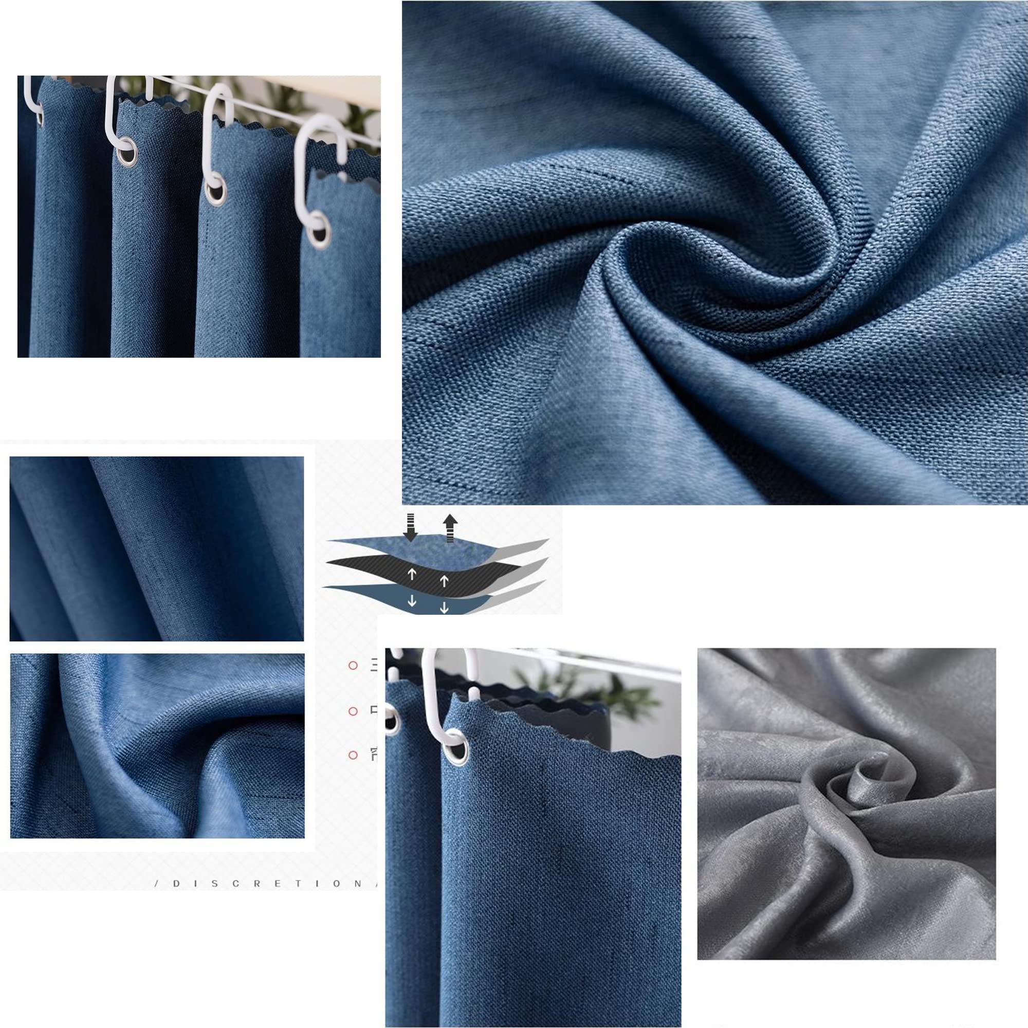 Blackout Bed Canopy Curtain for Dorm & Home - Thick Solid Fabric Privacy Curtain for Single Sleeper Bunk Beds (Men & Women) - Perfect for College Dorms, Studio Apartments & Privacy Needs