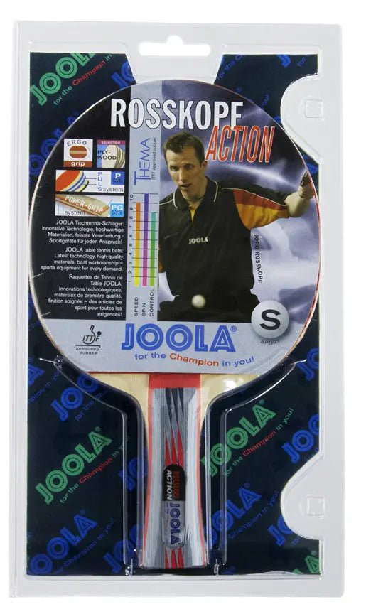 JOOLA Rossi Action Table Tennis Racket - Professional Ping Pong Paddle for Spin & Speed | Perfect for Tournaments, Training & Home Play
