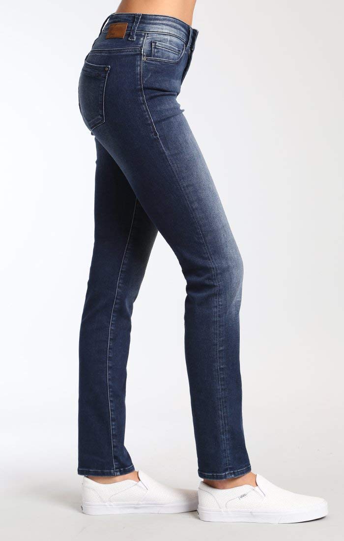 Mavi Women's Kendra High Rise Straight Boyfriend Jeans - Stretch Denim Pants for Women - Comfortable & Machine Washable Jeans - Perfect for Casual Wear, Office & Weekend Outings