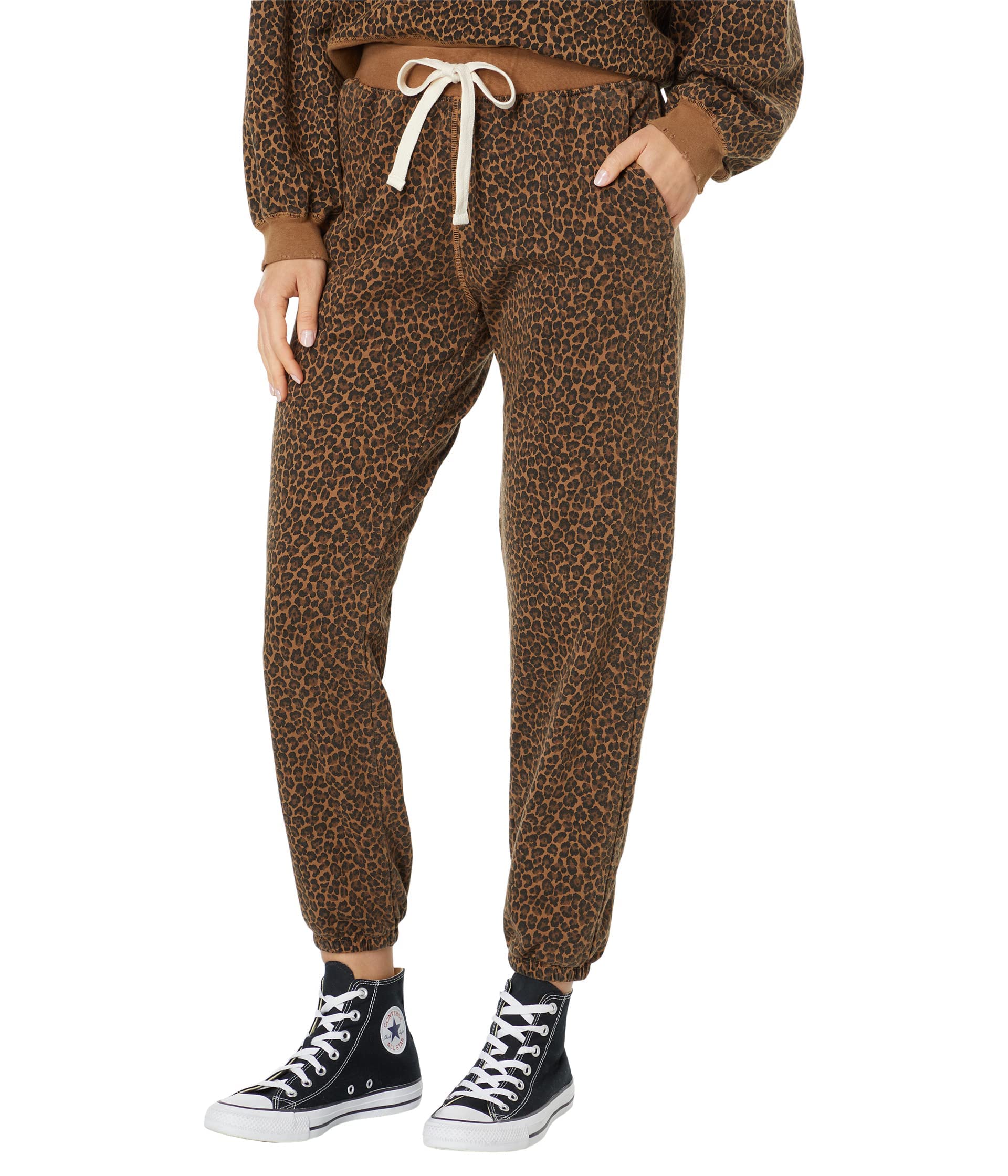 Electric & Rose Vendimia Joggers - Women's High Waisted Soft Fleece Lounge Pants for Yoga, Running & Home Comfort