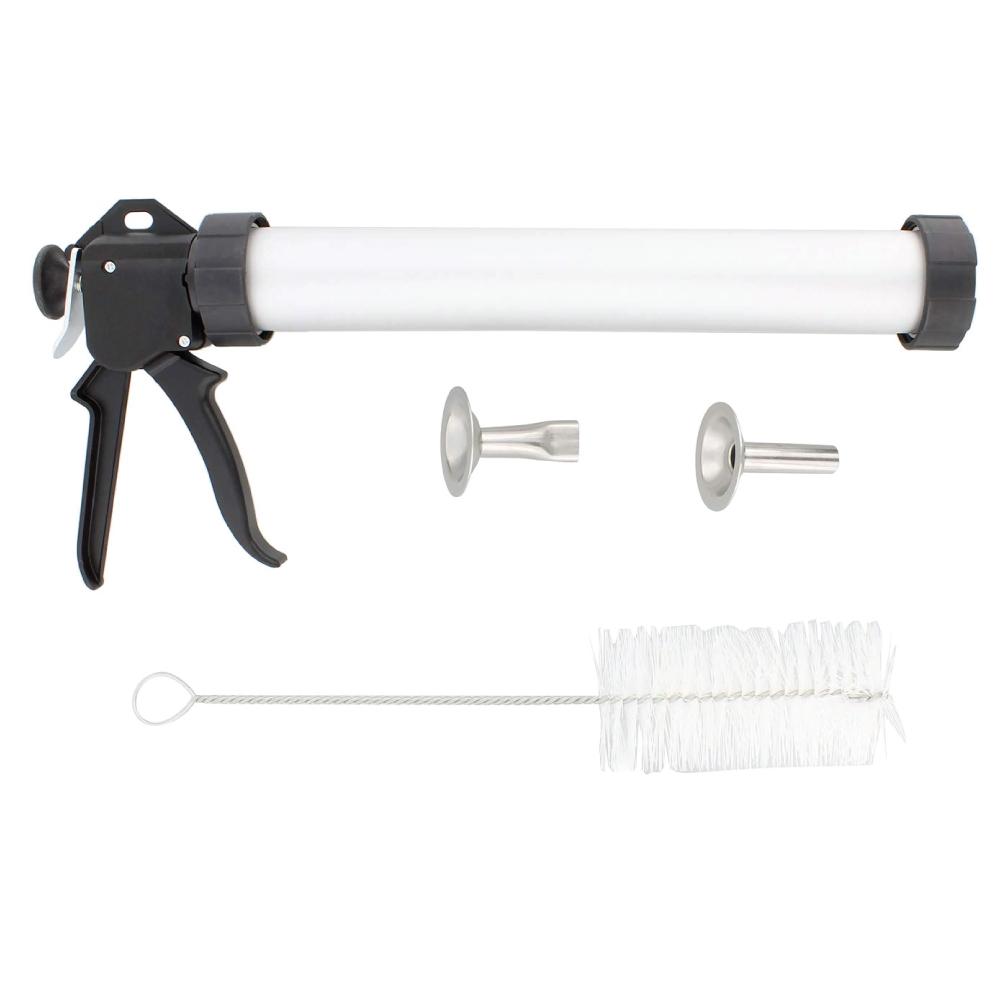 Premium 15lb Beef Jerky Gun Kit - Food Grade Aluminum Sausage Stuffer for Homemade Snacks - Perfect for Camping, Hunting & Outdoor Adventures