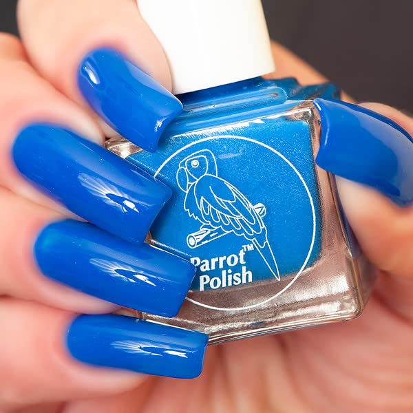 Baboon Blue Neon Nail Polish - Long Lasting UV Reactive Nail Lacquer for Women - Perfect for Parties, Nightlife & Summer Nail Art Designs