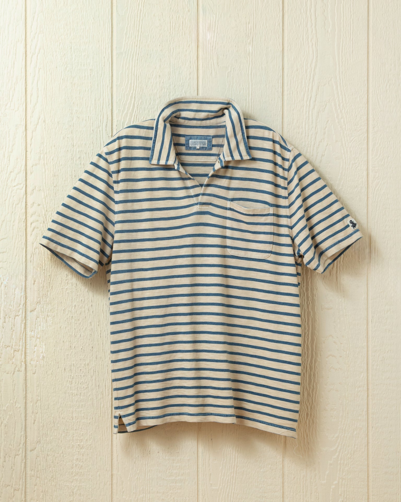 Premium Indigo Overdyed Polo Shirt for Men - Soft Sand Color - Casual & Business Wear - Perfect for Office, Outings & Travel