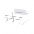 OhhGo Wall Mounted Storage Shelf - Wrought Iron Bathroom Shelf for Basin, Bathtub & Kitchen | Space-Saving Organizer for Living Room, Bedroom & Bathroom | Rust-Free, No Drilling Required | Perfect for Towels, Toiletries & Kitchen Utensils
