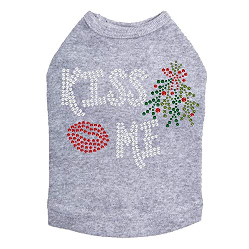 Bling Rhinestone Christmas Dog Shirt XL - Festive Pet Outfit for Holiday Photos