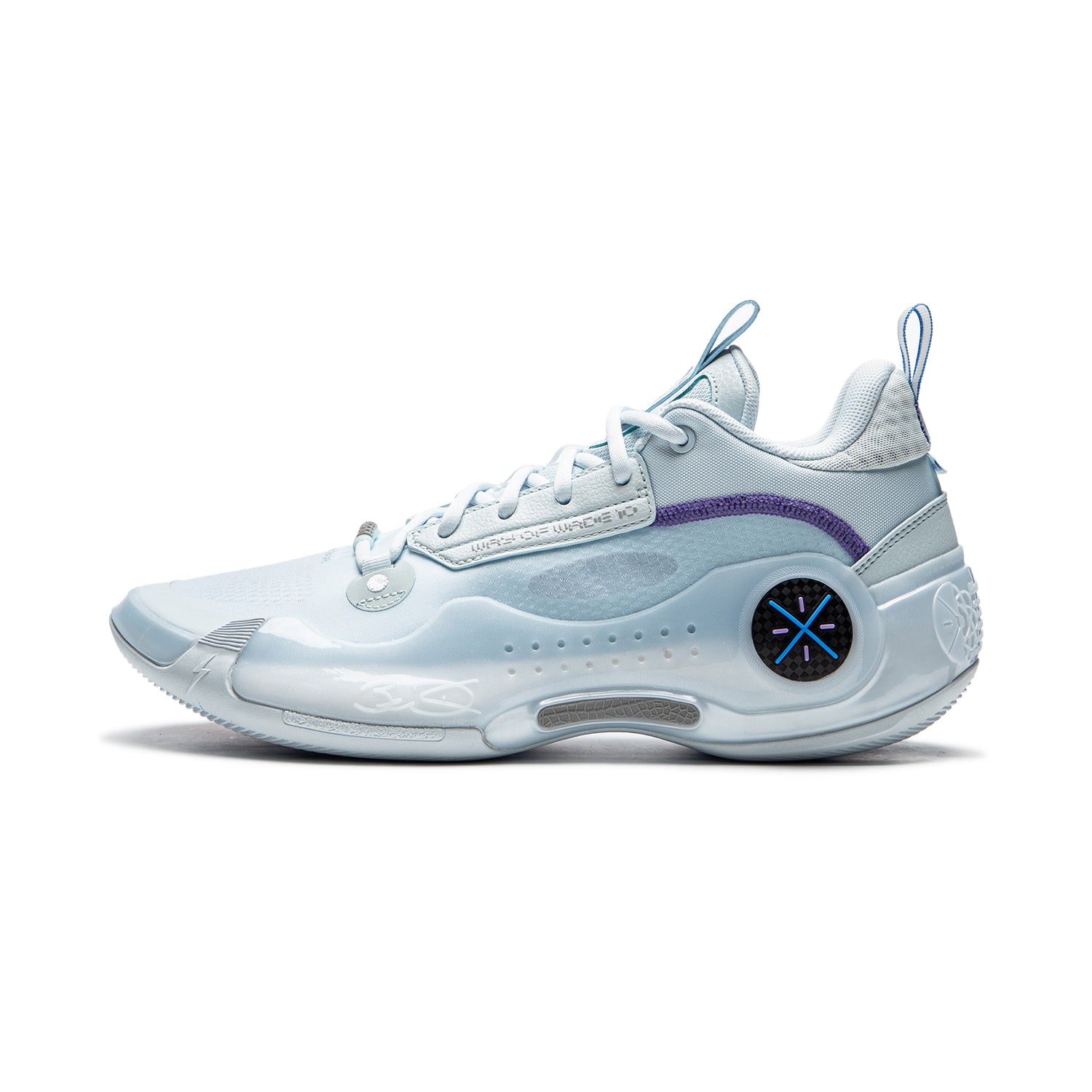 Way of Wade 10 Low-Top Basketball Shoes - Cold Ice Colorway | Performance Sneakers for Men | Perfect for Indoor Courts & Streetwear Fashion