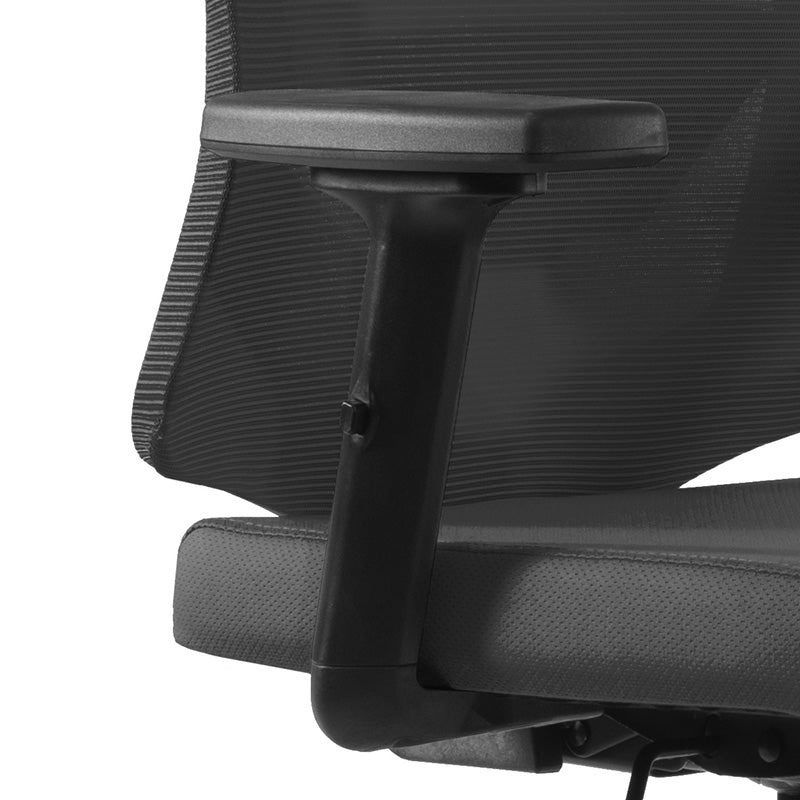 Premium FRODE Executive Office Chair with Adjustable Headrest - Ergonomic Black Leather Desk Chair for Home & Office Workspaces