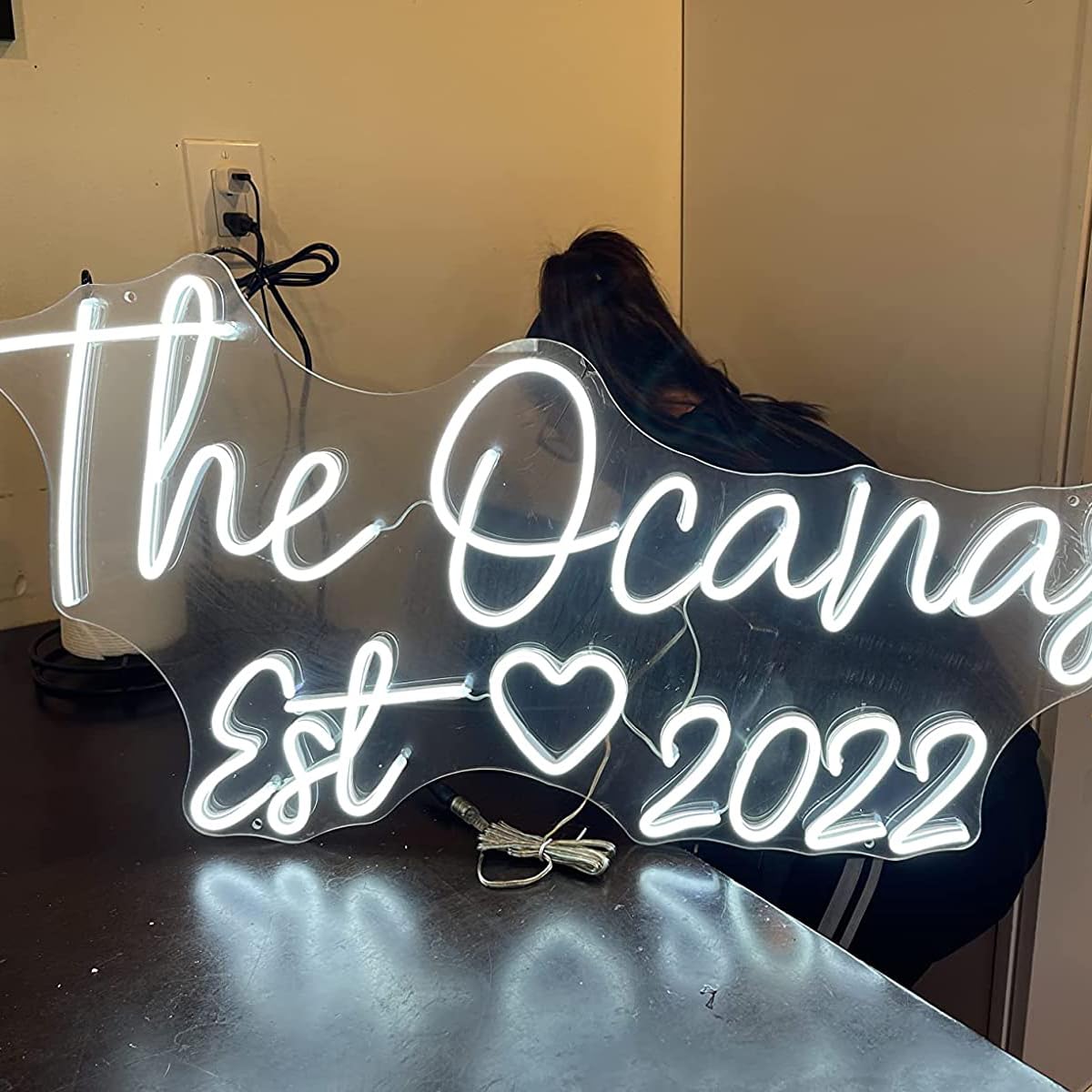 Custom Neon Signs Personalized LED Name Sign - Wedding, Bedroom, Birthday Party, Coffee Bar Decor - Durable & Bright Business Sign for Home & Office