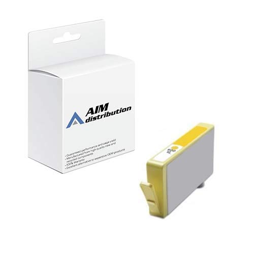 HP 920 Yellow Ink Cartridge (CH636AN) - AIM Compatible Replacement, 300 Page Yield - Ideal for Home, Office & School Printing
