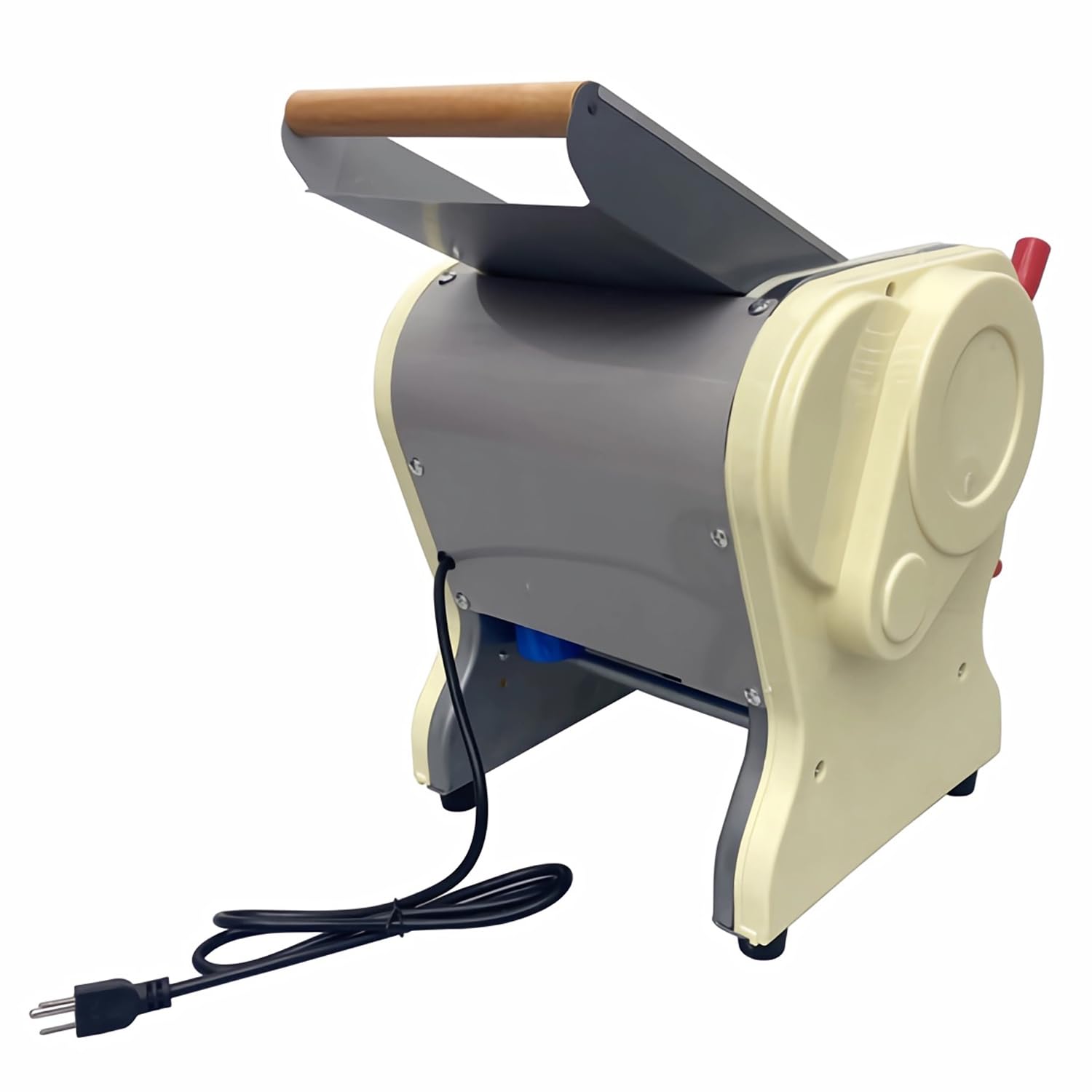 INTSUPERMAI 110V Electric Pasta Maker Machine - Stainless Steel Pasta Press with 3mm & 9mm Noodle Cutter Attachments - Perfect for Homemade Pasta, Dumpling Wrappers & Asian Noodles - Ideal for Italian Cuisine, Family Cooking & Restaurant Use