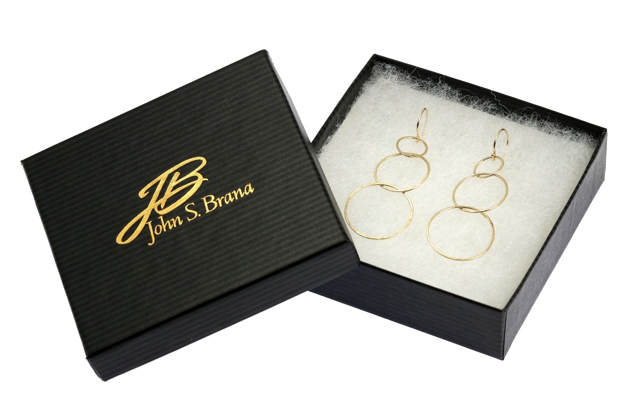 14K Gold Hammered Chandelier Earrings for Women - Elegant Dangle Drop Earrings for Party, Wedding & Evening Wear - Luxury Handmade Jewelry Gift
