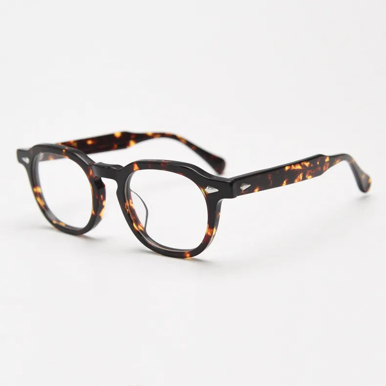 CCspace Unisex Full Rim Square Acetate Eyeglasses 56839 - Stylish & Durable Frame for Men & Women - Perfect for Reading, Work & Everyday Fashion