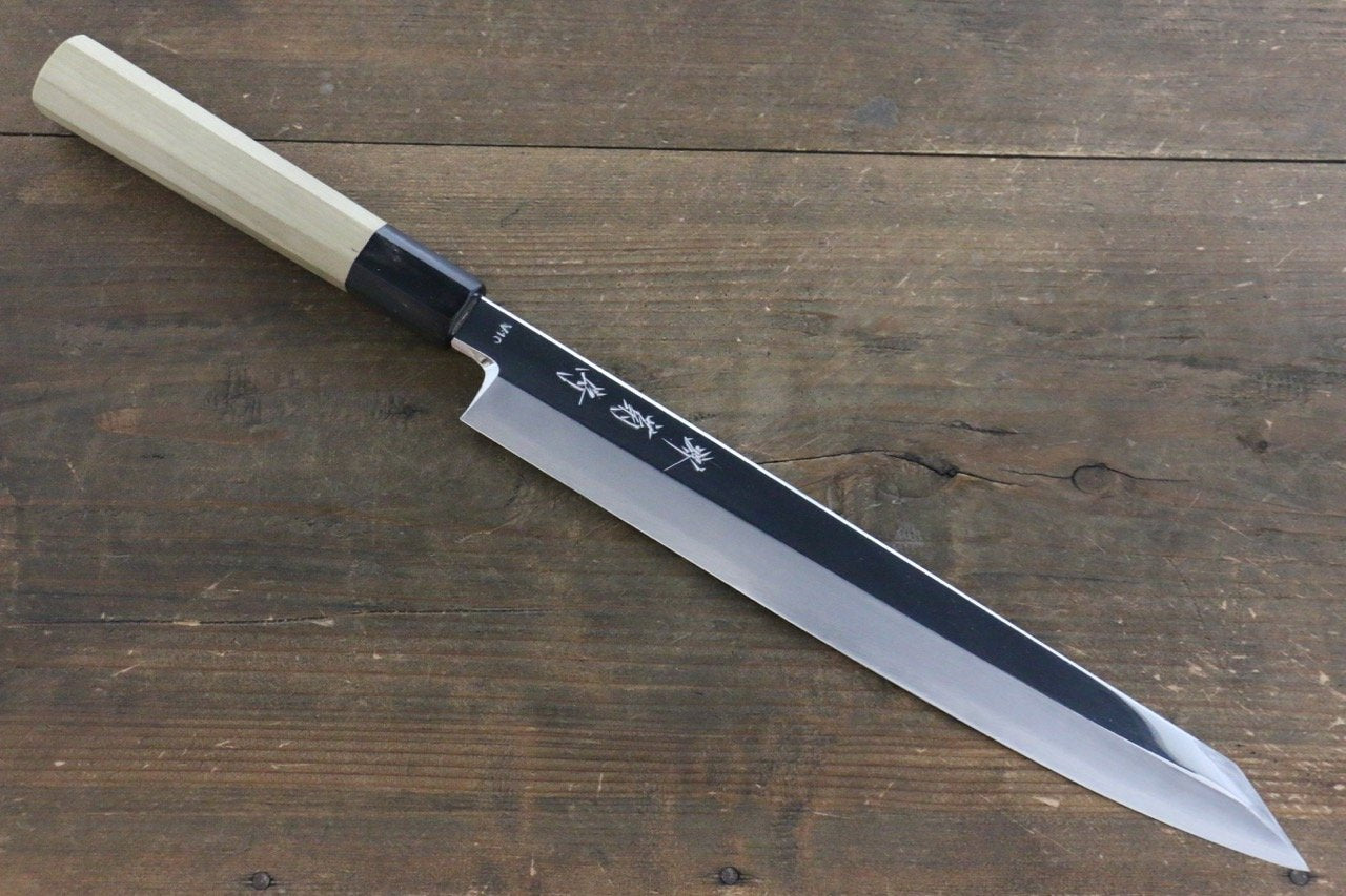Premium Kikumori VG10 Kiritsuke Yanagiba Japanese Chef Knife 270mm - Mirror Polished Damascus Steel Blade for Sushi, Sashimi & Precision Cutting - Professional Kitchen & Home Cooking Essential