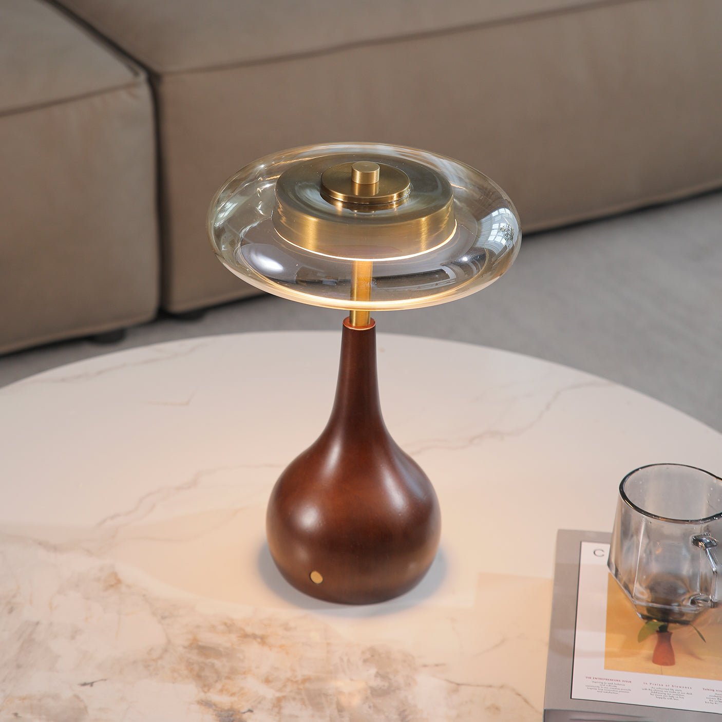 Theo Table Lamp - Modern LED Desk Lamp with Adjustable Brightness & Color Temperature for Home Office, Bedroom, and Study Room