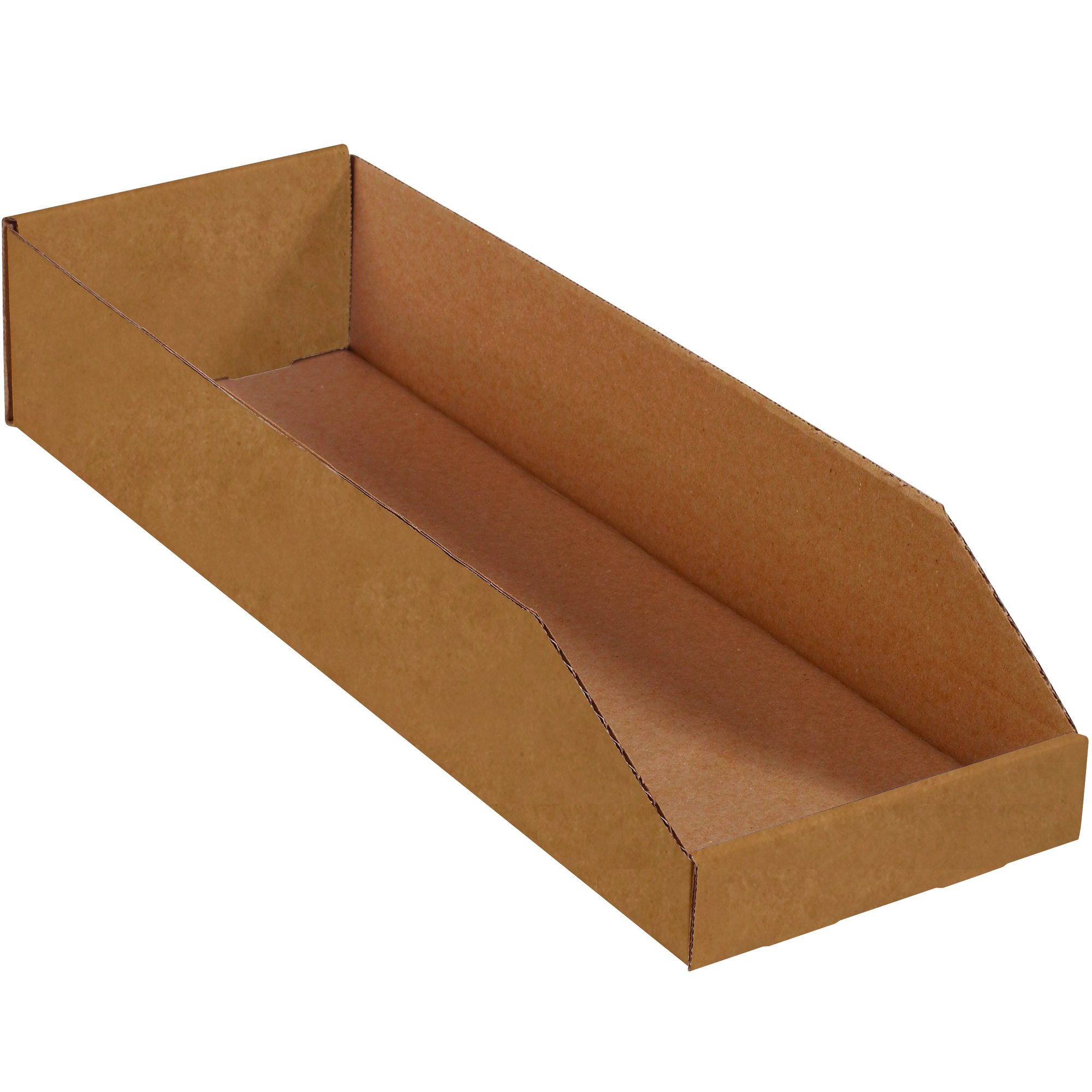 Aviditi 12-Pack Corrugated Cardboard Storage Bins - Heavy Duty Kraft Organizer for Warehouse, Garage, Home & Office - Perfect for Storing Tools, Toys, Clothes & Seasonal Items