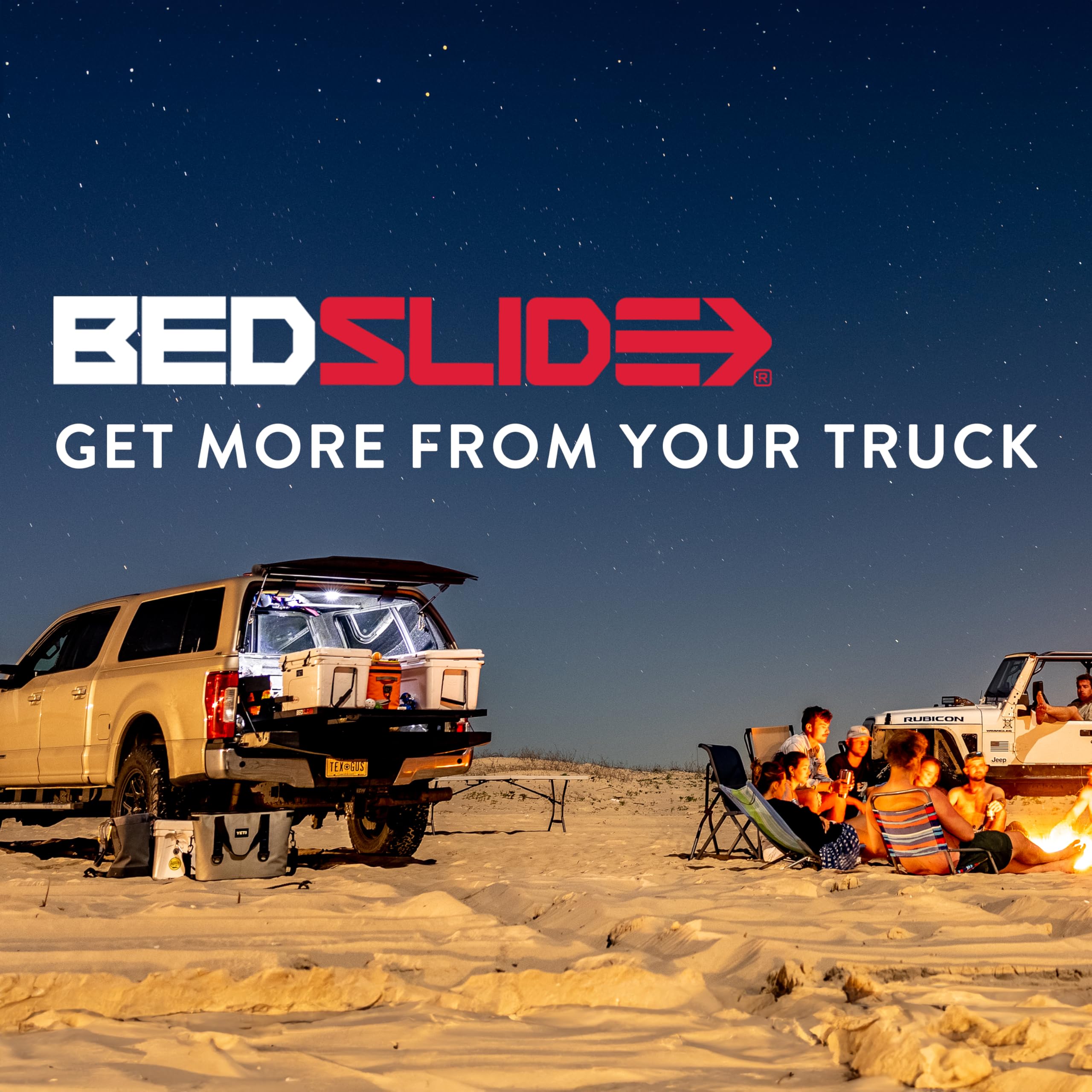 Bedslide No-Drill Truck Bed Brackets - Universal Truck Bed Organizer for Chevy Silverado & GMC Sierra (2019-2024) | 5'9