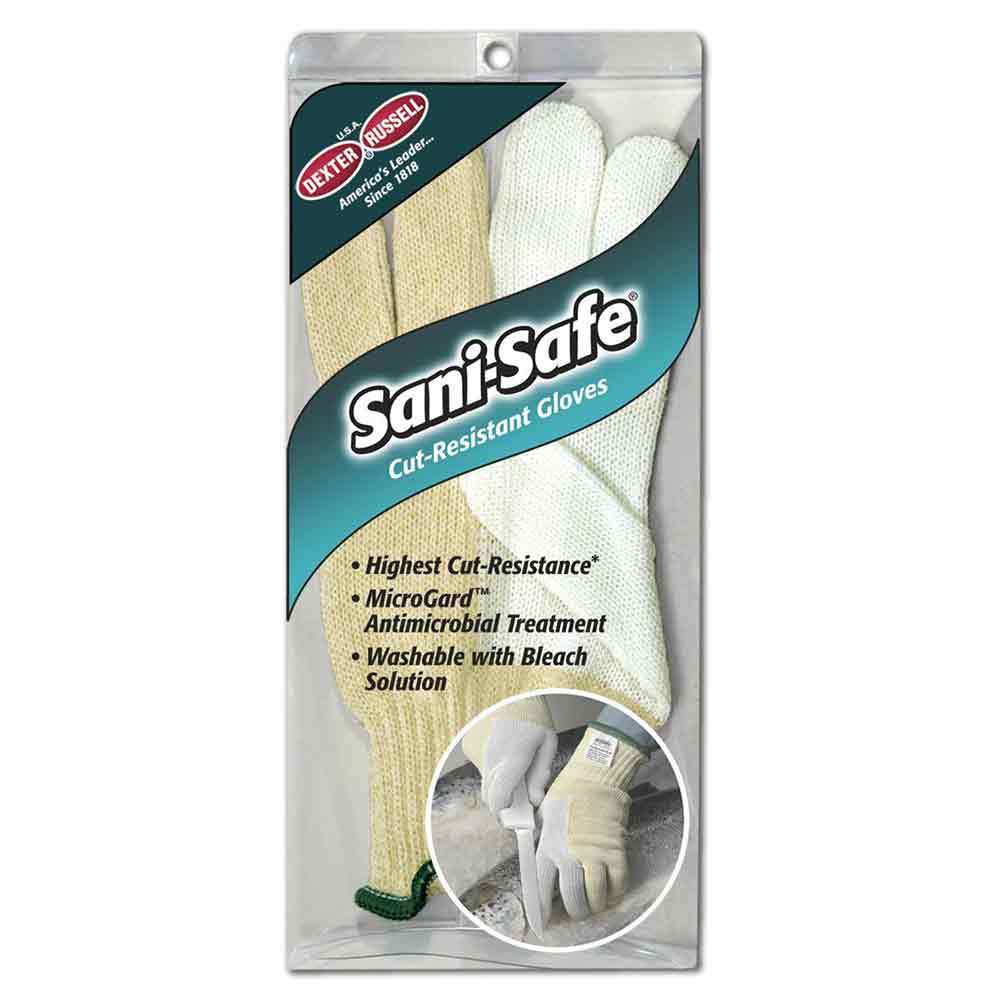 Dexter Sani Safe Cut Resistant Fillet Gloves - Professional Food Processing & Butcher Safety Gloves for Meat Cutting, Fish Filleting & Kitchen Protection