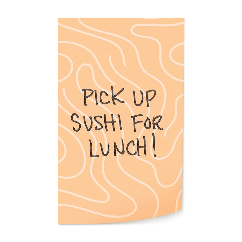 Fred Roll O' Notes Sushi Sticky Notes - Fun Japanese Sushi Memo Pads for Office, School & Home Organization - Cute Stationery Gift for Students & Professionals