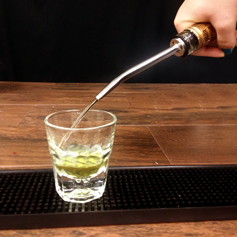 BarConic® Premium Long Neck Liquor Pourer Spout - Durable Stainless Steel Wine & Spirit Dispenser for Home Bars, Restaurants, and Parties - Perfect for Cocktails, Whiskey, Vodka, and More