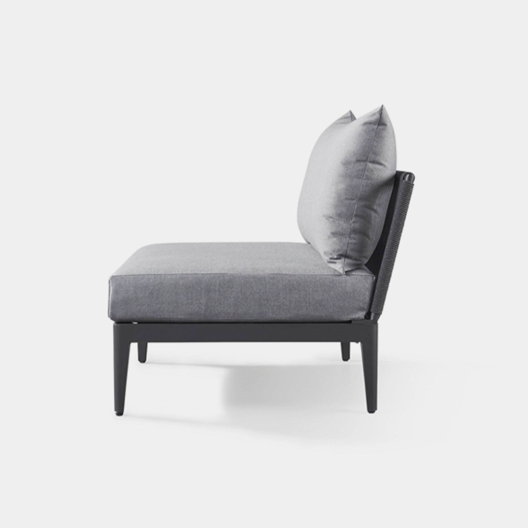 Hamilton Armless Single Sofa - Modern Minimalist Loveseat for Small Spaces, Living Room, Apartment, Dorm - Comfortable and Stylish Accent Chair for Relaxing, Reading, or Watching TV