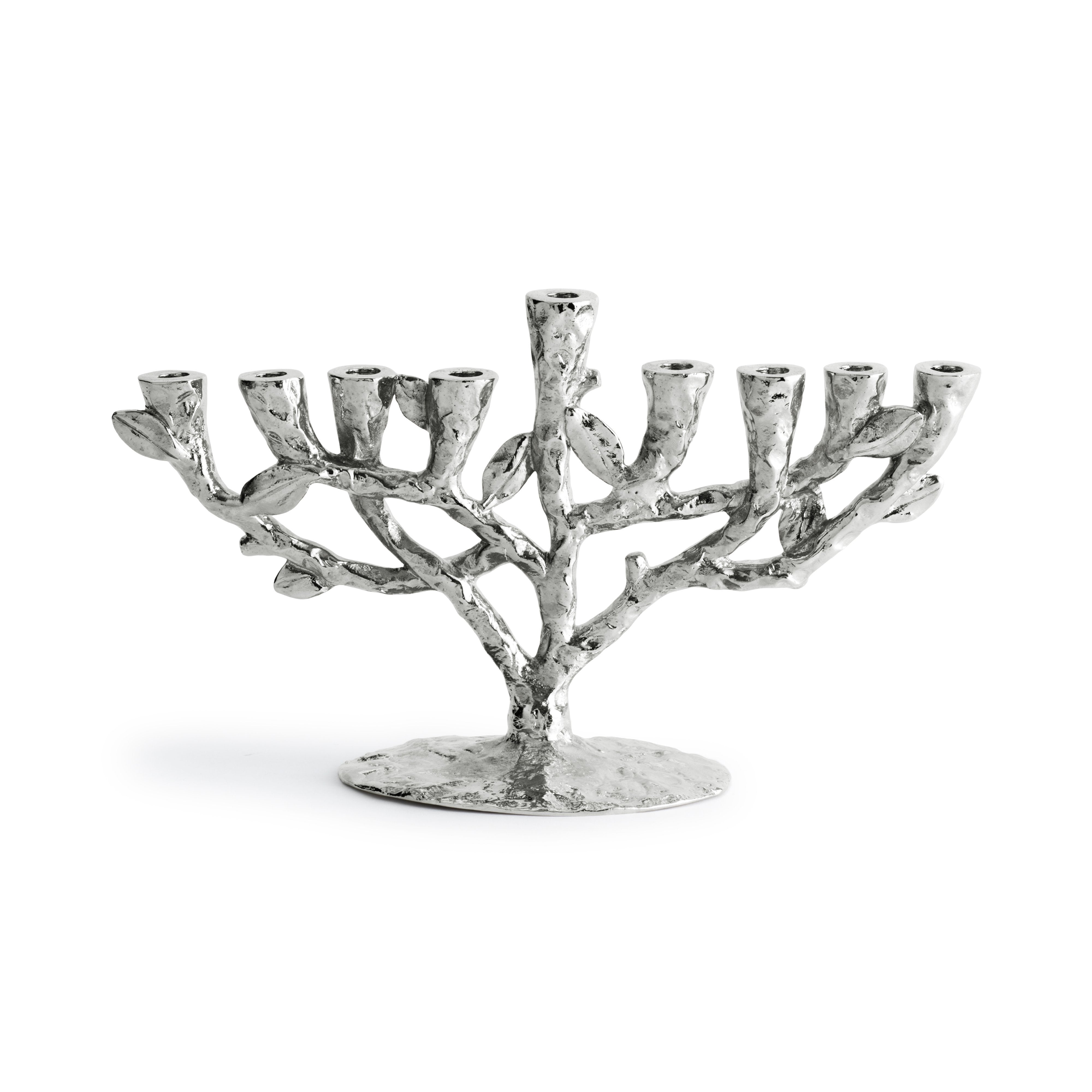 Tree of Life Children's Menorah - Hanukkah Kids' Candle Holder for Jewish Holiday Celebrations & Home Decor