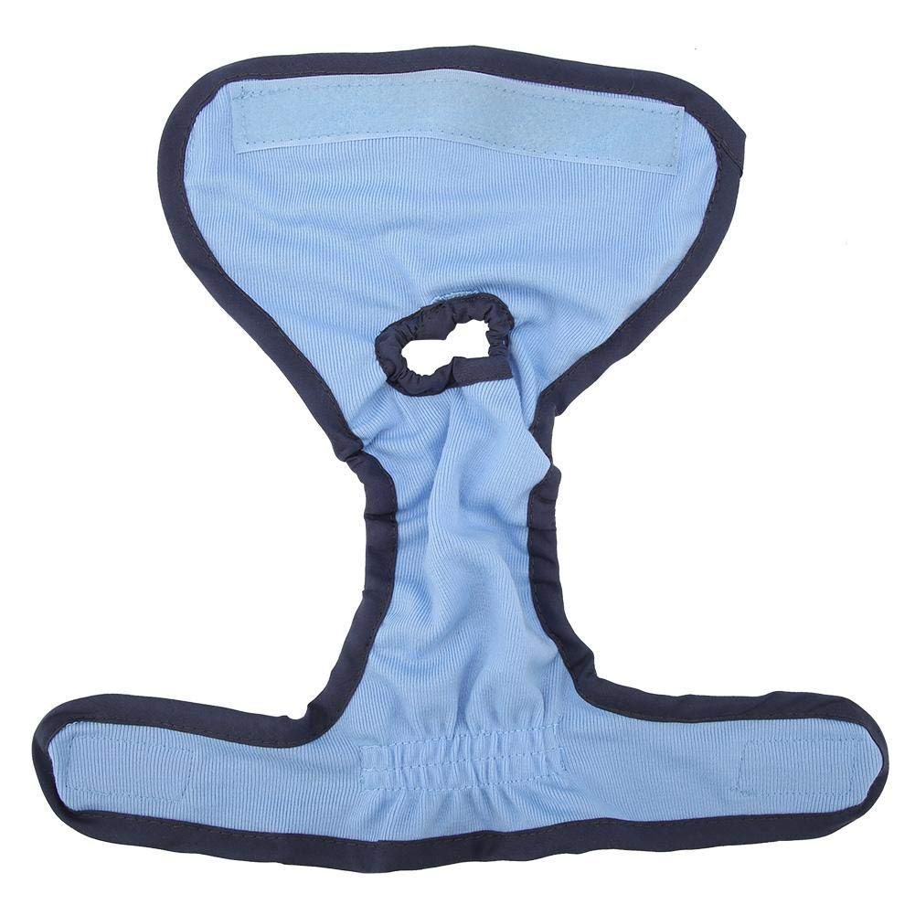 Dog Diapers for Female Pets - Cotton Puppy Underwear, Blue XL - Perfect for Heat Cycles & Training