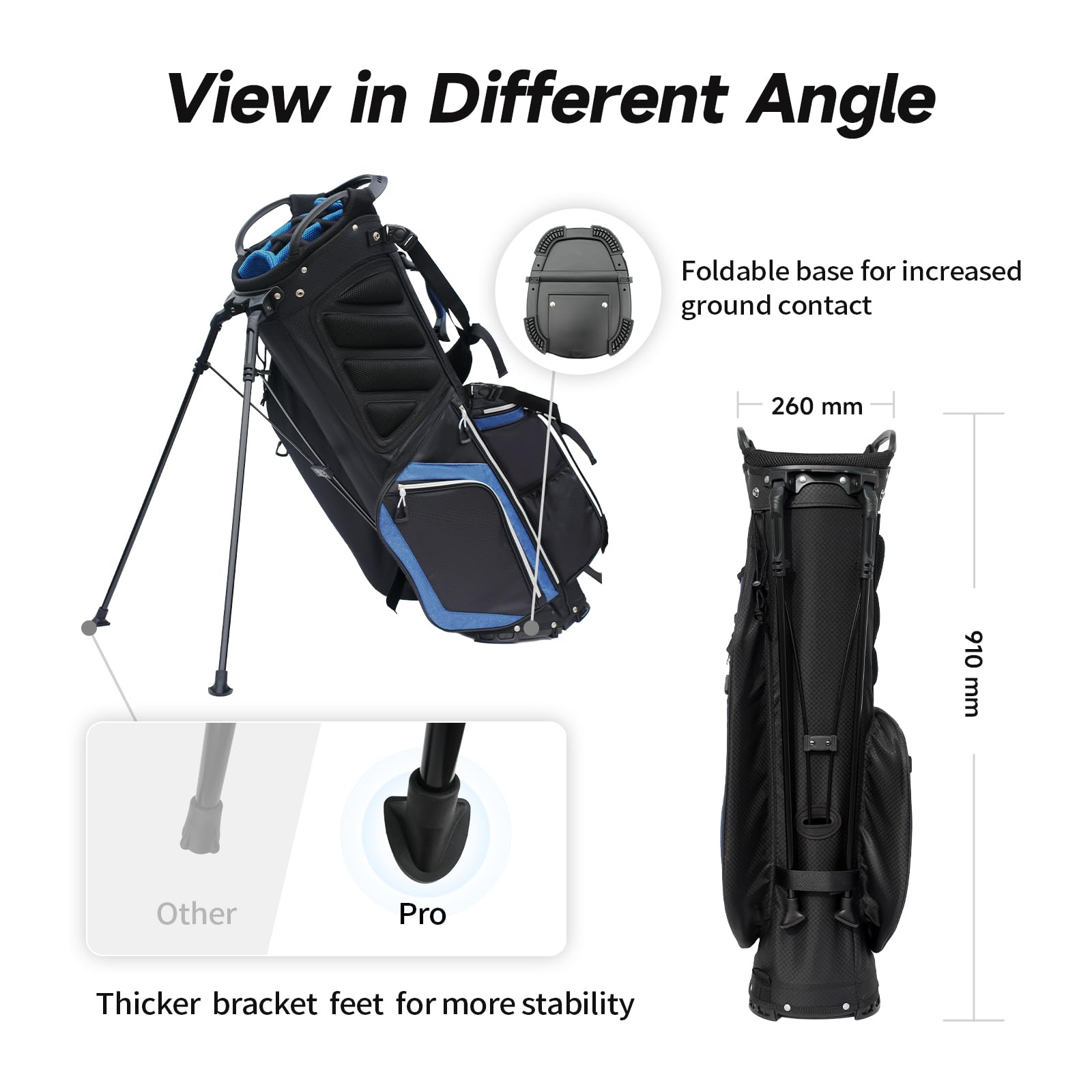 **Lightweight Camo Golf Stand Bag with 14-Way Full Length Dividers - Travel Club Storage for Men & Women - Perfect for Airlines, Cart & Course Use**
