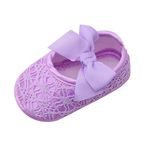 IKFIVQD Soft-Soled Non-Slip Baby Shoes for Newborn Girls - Cute Bowknot Design, Comfortable Crib Footwear for Easter & Special Occasions - Perfect for First Steps, Playtime, and Photo Shoots