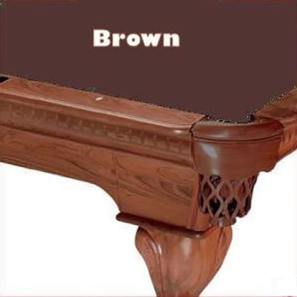 10' Brown ProLine Classic 303 Billiard Pool Table Felt Cloth - Premium Quality for Professional & Home Pool Tables, Game Rooms, and Recreation Centers
