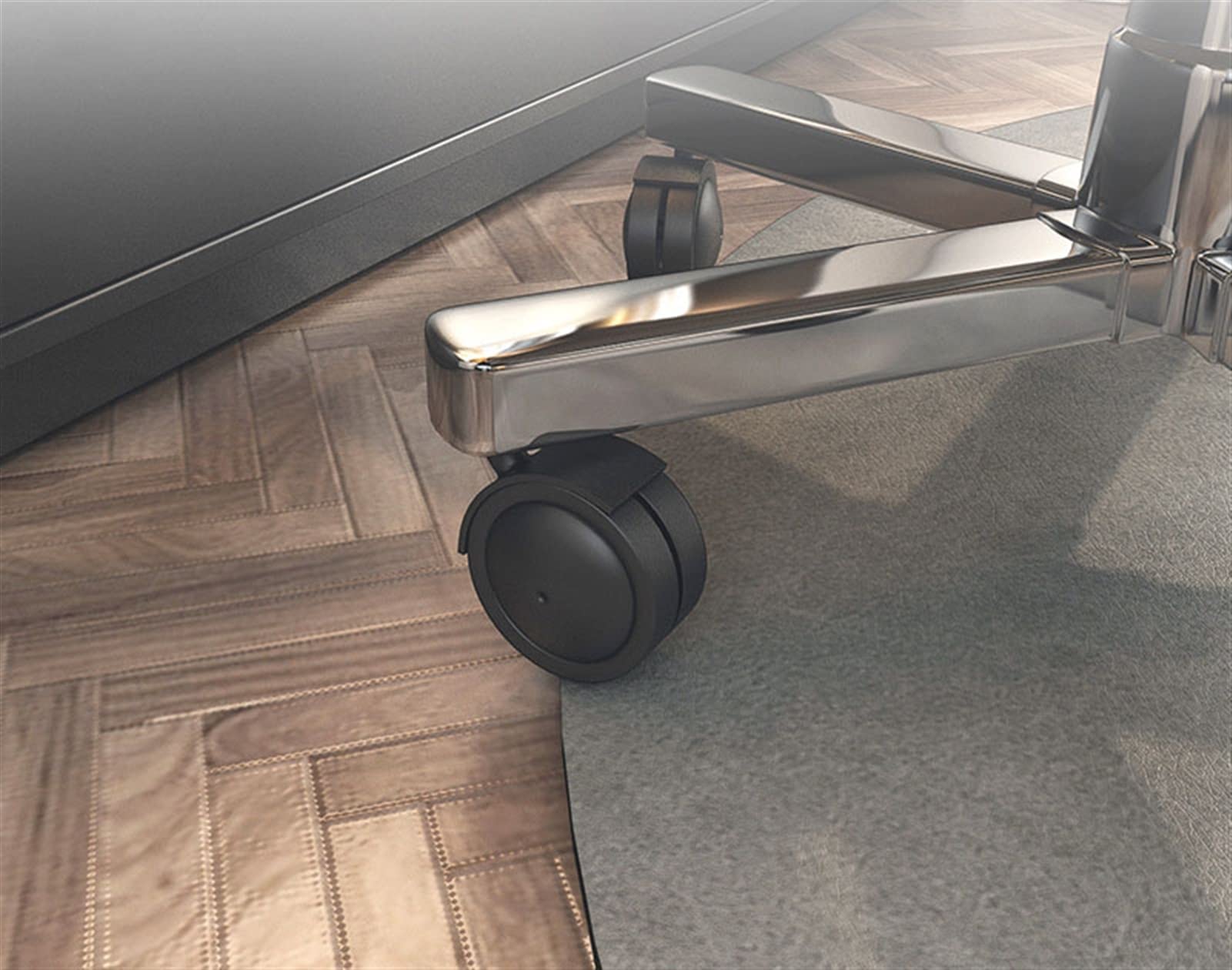 Premium Round Office Chair Mat for Hardwood Floors - 24