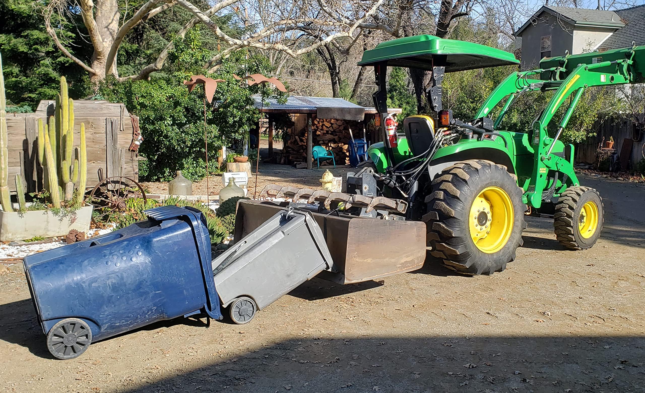 Heavy Duty Garbage Can Hauler Cart - Trash Trainer Vehicle Tow Strap for Multiple Cans | No Hitch Required | Universal Fit for Any Vehicle | Perfect for Home, Commercial & Municipal Waste Collection