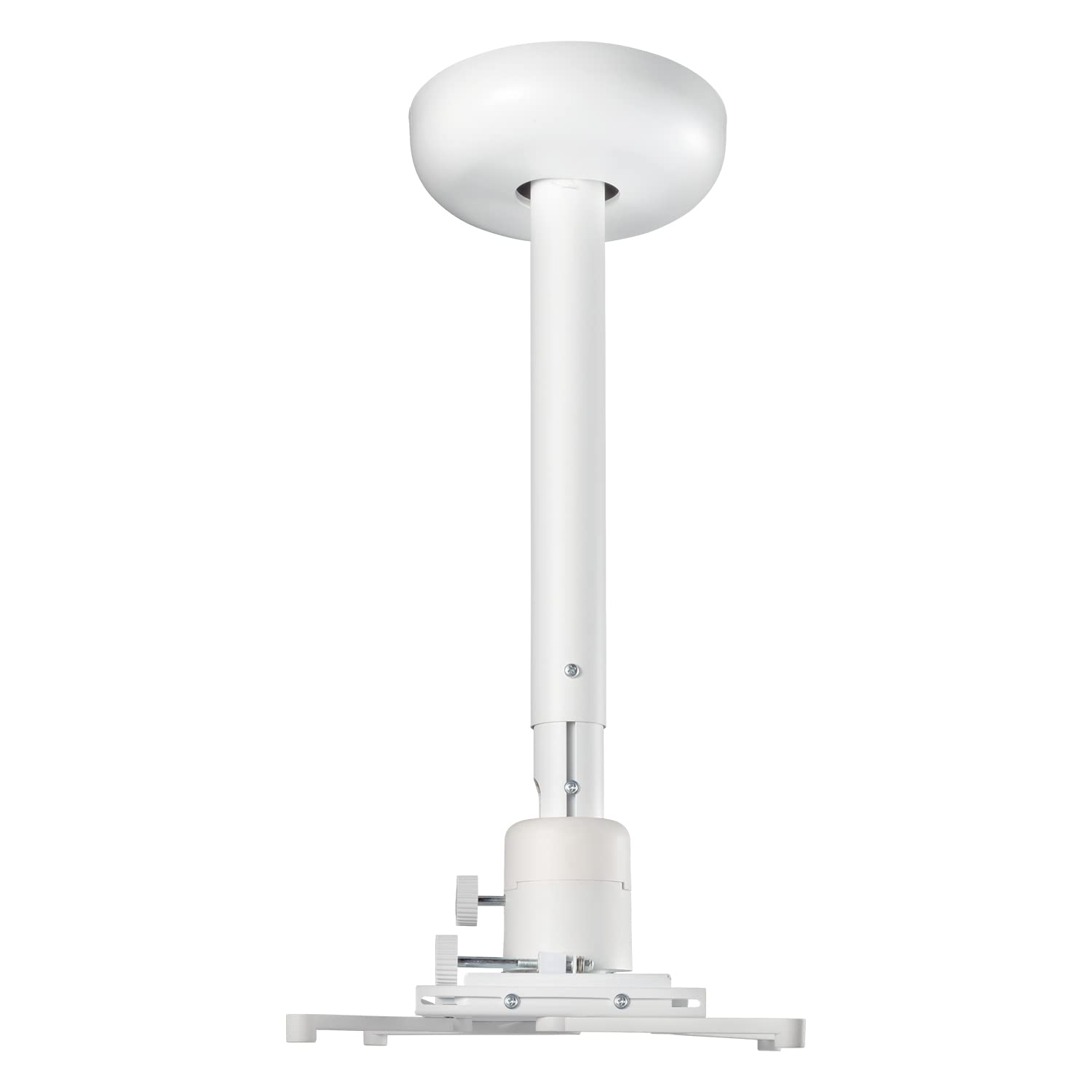 ViewSonic PJ-WMK-007 Universal Projector Ceiling Mount Bracket - Adjustable White for Home Theater, Classroom & Office Installation