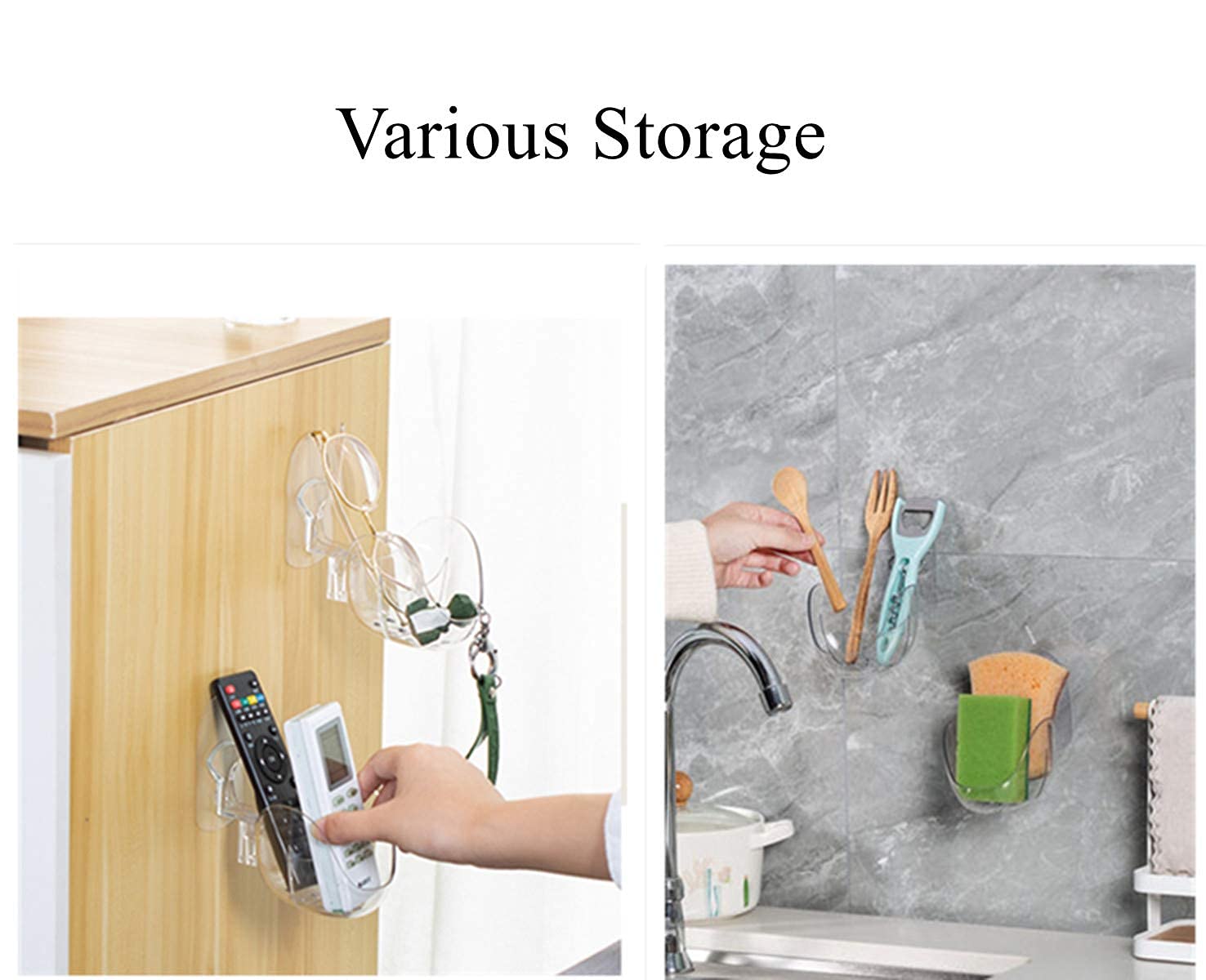 Multifunctional Acrylic Makeup Organizer with 2 Slots - Clear Vanity Storage for Beauty Blenders, Sponges & Brushes | Wall-Mounted Bathroom Cosmetic Holder & Drying Rack - Perfect for Small Space Organization & Travel Makeup Storage
