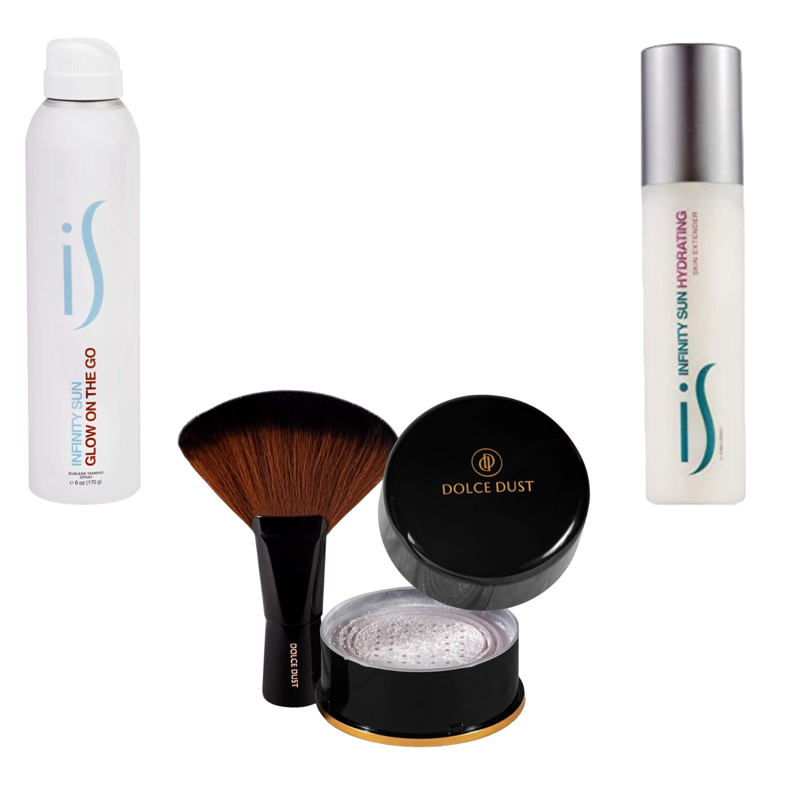 Glow-Luxe Bronze Hydrating 4-Piece Skincare Set for Dry Skin - Replenish & Nourish for a Radiant Complexion | Perfect for Nighttime Routine & Travel Skincare