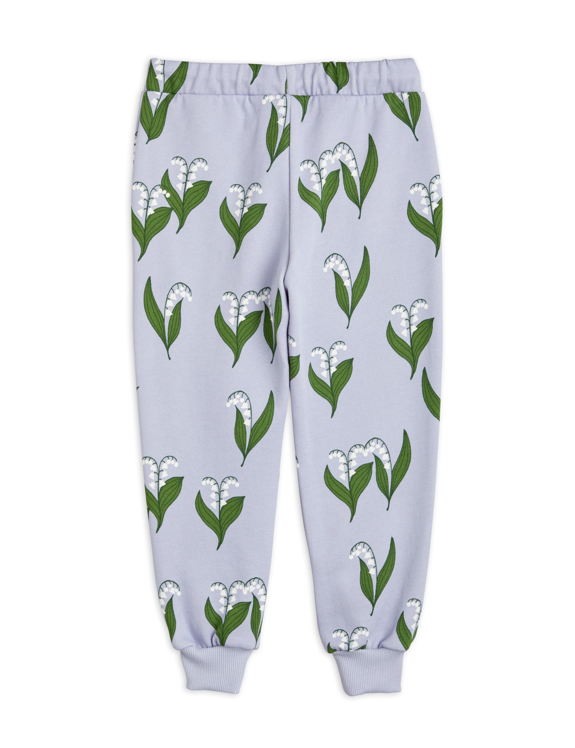 Mini Rodini Lily Of The Valley Sweatpants for Women & Girls - Soft Cotton Joggers with Floral Print - Perfect for Yoga, Lounging & Casual Wear