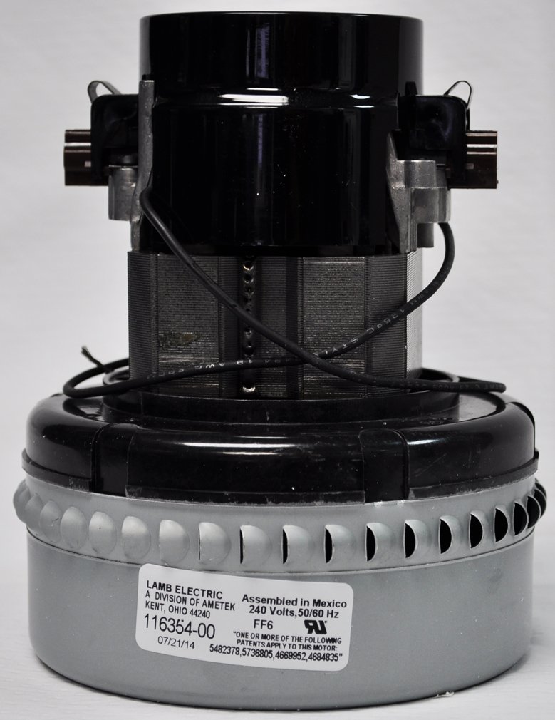 High-Power Vacuum Motor with Thermoset Mounting Brackets - 5.7 Inch Body Diameter, 240V AC, 2-Stage Blower System - Ideal for Industrial Cleaning, HVAC Systems, and Workshop Applications