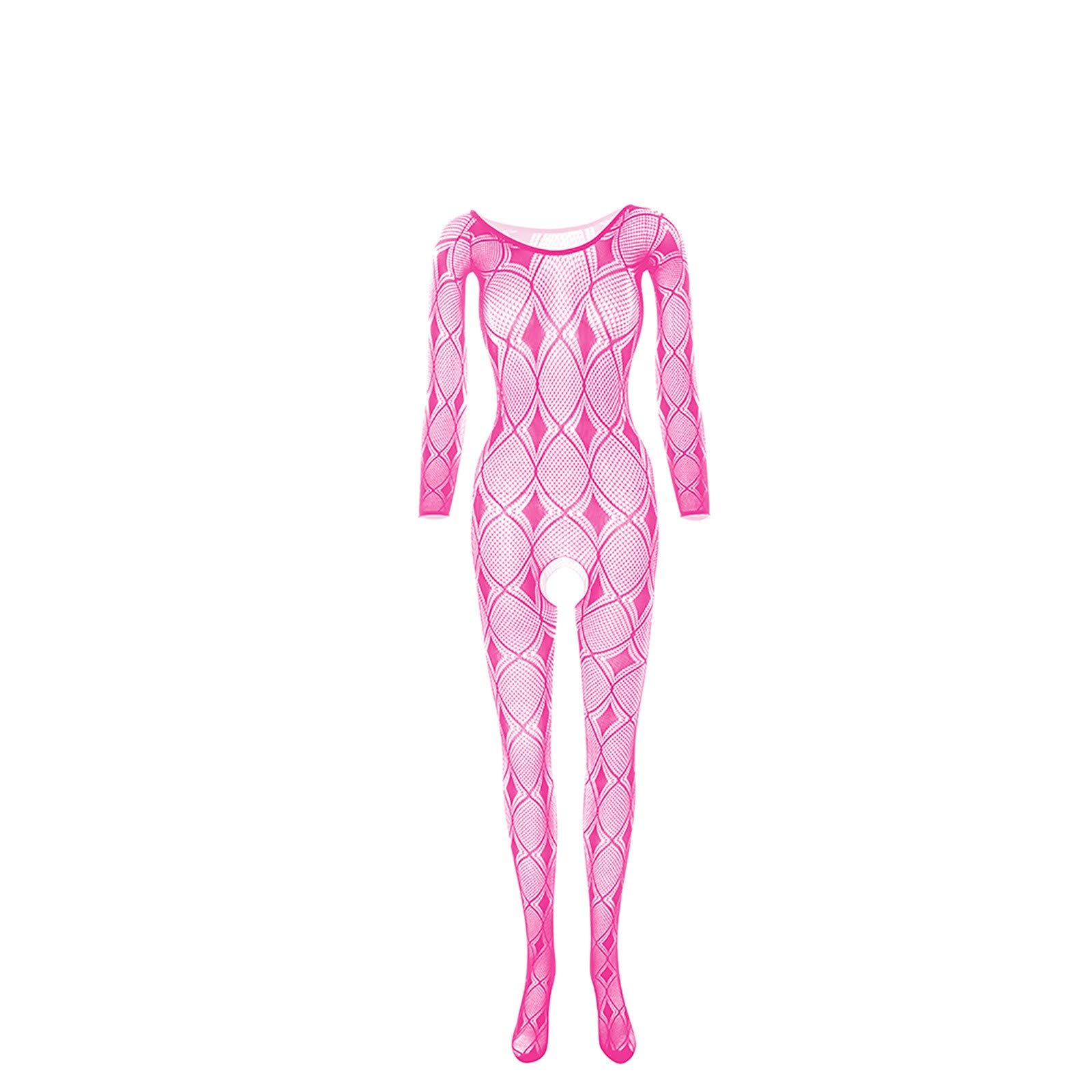 Sexy Fishnet Lingerie for Women - Mesh Babydoll Bodystocking Nightwear Chemise Free Size Bodysuit Sleepwear - Perfect for Valentine's Day, Boudoir Photography & Romantic Nights