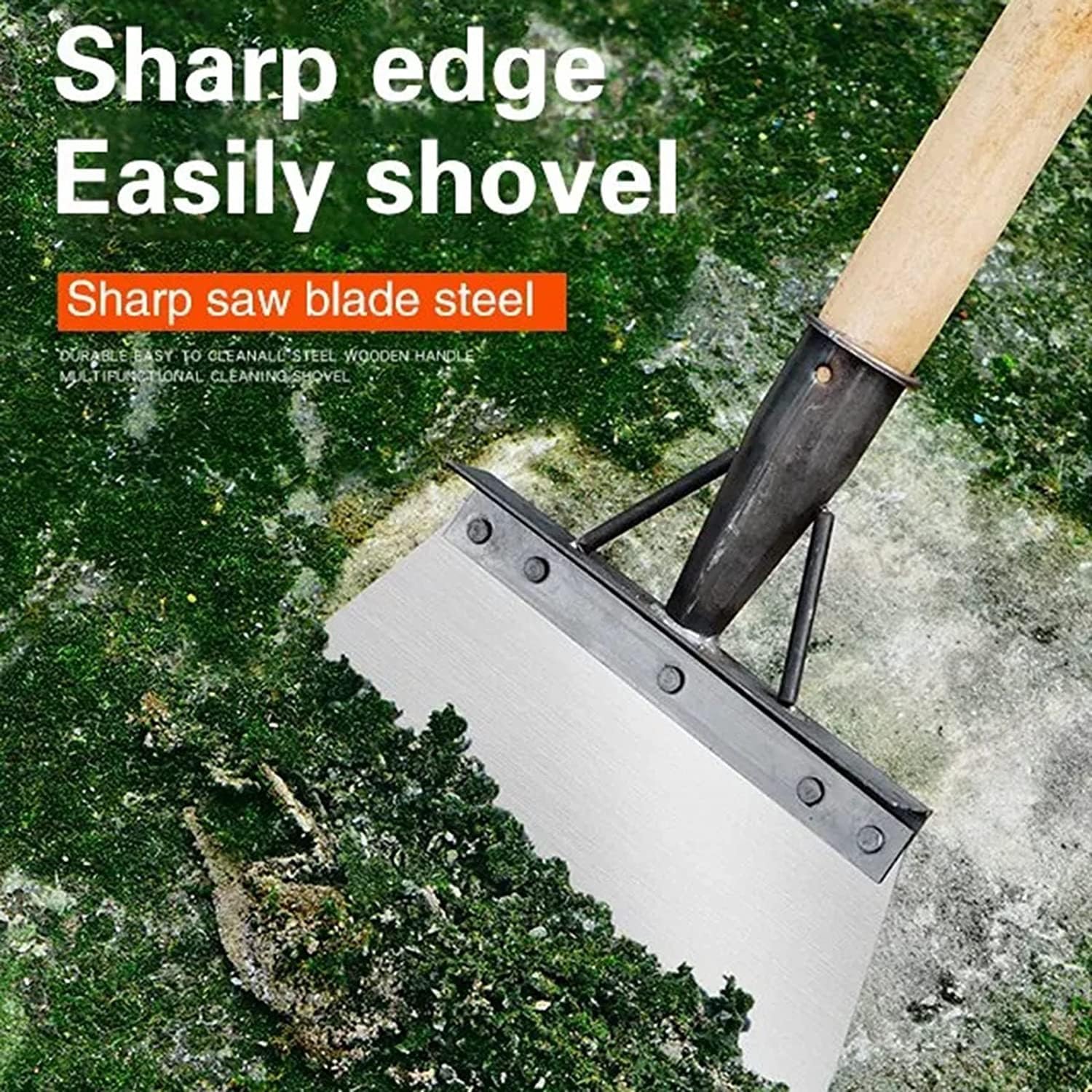Multifunctional Garden Cleaning Shovel - All-Steel Weeding & Planting Tool for Landscaping, Outdoor Gardening, Grass Maintenance & Camping (20CM) - Perfect for Yard Work, Farm Use & Outdoor Adventures