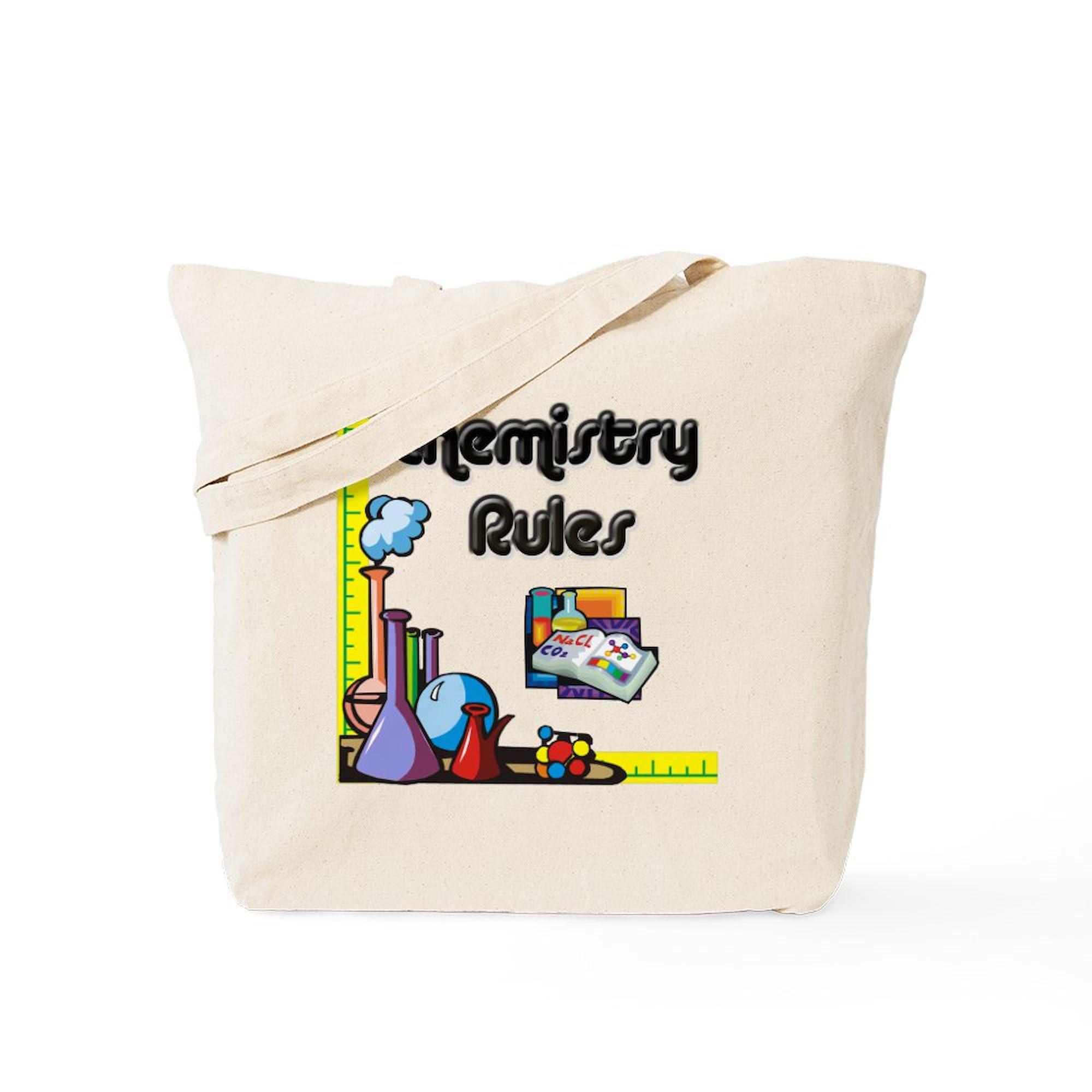 Chemistry Rules Tote Bag - Natural Canvas Reusable Shopping Bag for School, Work & Groceries | Eco-Friendly & Durable