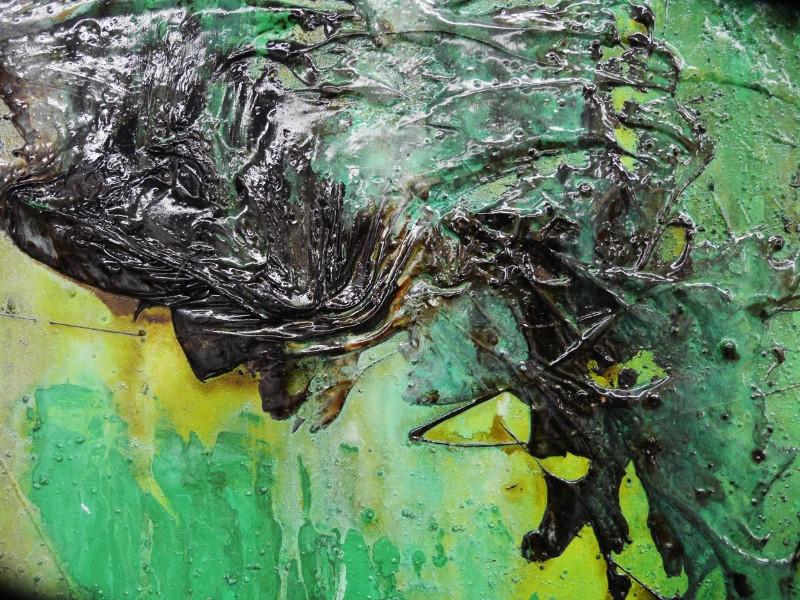 Lime And Sublime 100x100cm Green Abstract Canvas Art - Modern Wall Decor for Living Room, Bedroom & Office