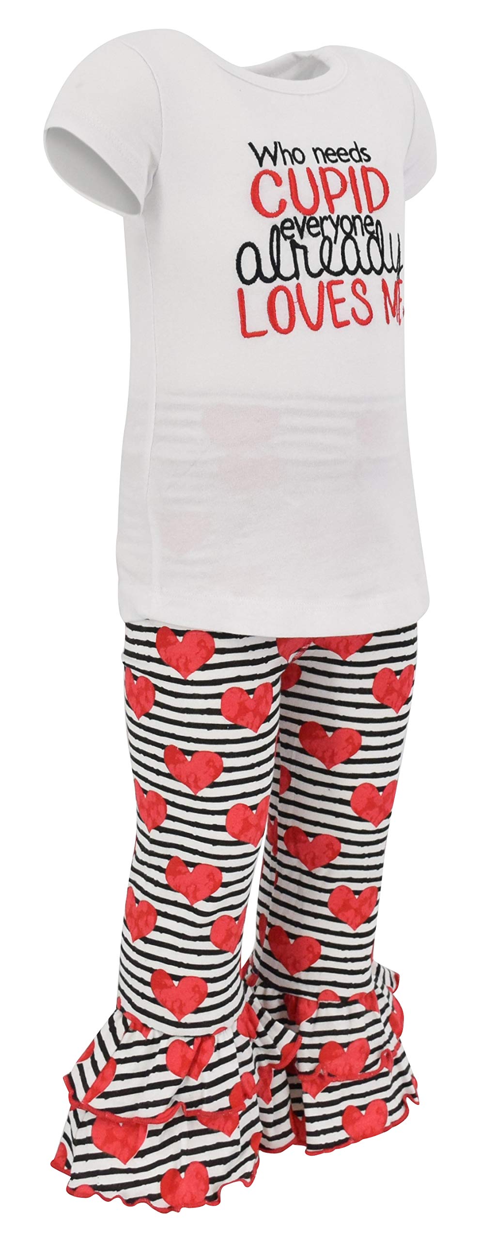 2-Piece Baby Girl Outfit - Ruffle Leggings & Shirt Set for Toddlers | Playtime & Casual Wear