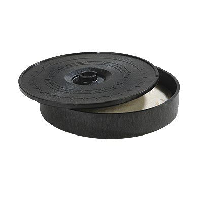 Carlisle 12-Inch Plastic Tortilla Warmer with Lid - Microwave Safe & Stackable Tortilla Holder - Perfect for Restaurants, Catering & Home Kitchens - Black