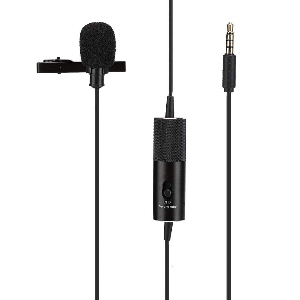 Professional Omnidirectional Wired Condenser Microphone with Collar Clip - Crystal Clear Audio for Teaching, Business Meetings, Camera Recording & Podcasting - Perfect for Online Classes, Video Conferences and Content Creation