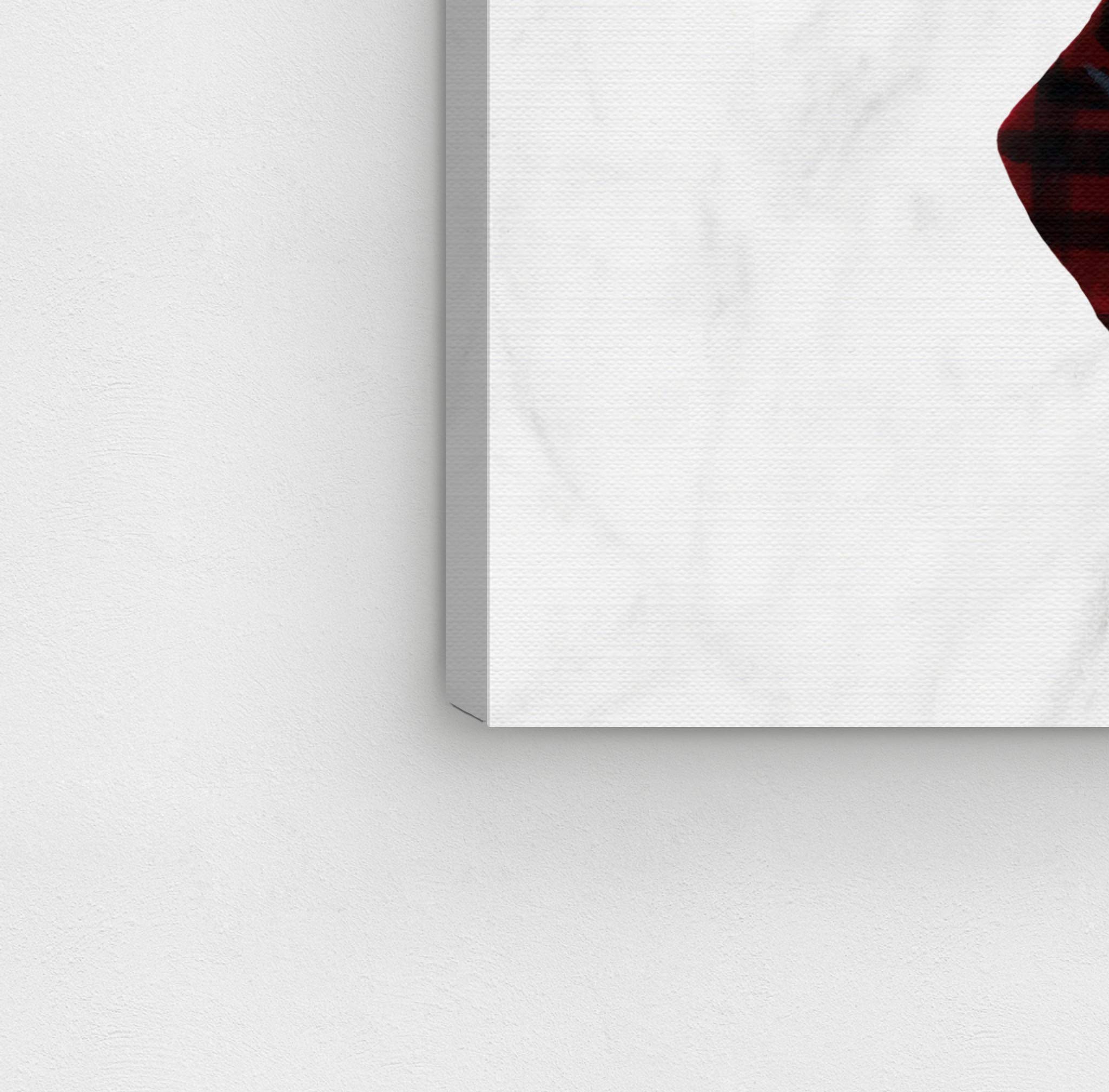 Hipster Golden Pup Canvas Wall Art - 24x24 Inch Animal Print for Home Decor | Modern Dog Painting in Black & Brown | Perfect for Living Room, Bedroom & Office