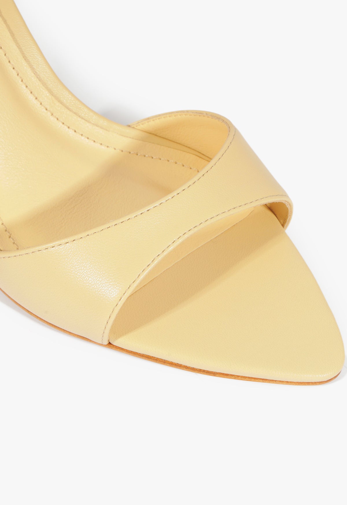 Elodie Leather Sandal with 2.5 Inch Mid Heel - Women's Comfortable Dress Sandals for Summer Weddings & Beach Vacations